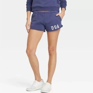 Grayson Threads Women’s USA Shorts Size XXL Navy Blue